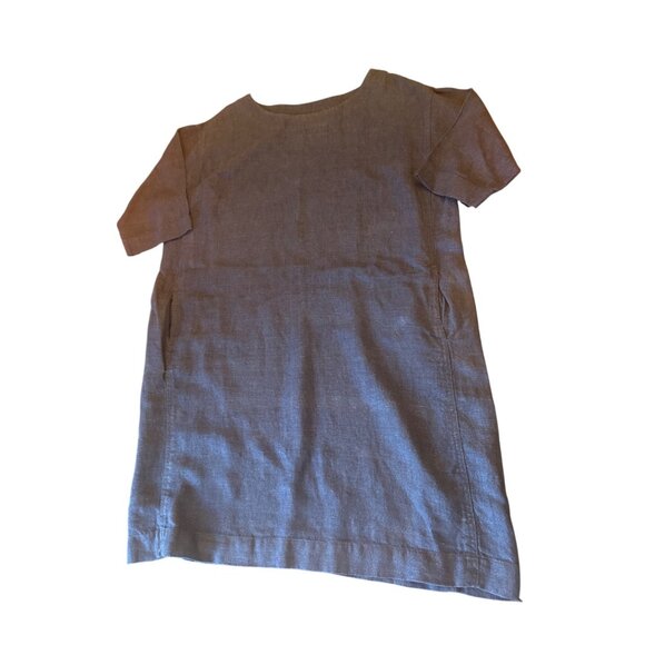 Pure Jill Womens Linen Dress Large Shift Langenlook Minimalist Teacher - Picture 1 of 5